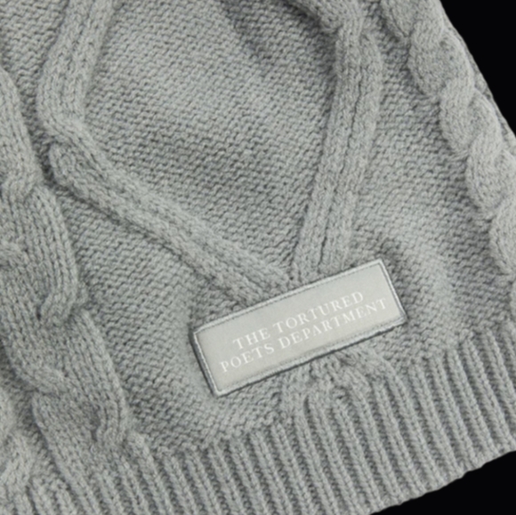 NEW Tortured Poets Department Gray Cardigan - size M/L - Picture 2 of 3